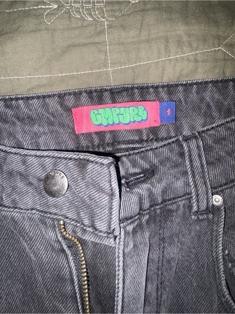 Empyre High-Rise Women's Jeans in Washed Black - Picture 2 of 3